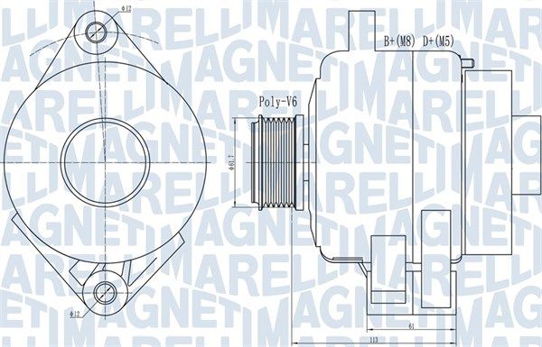 MAGNETI MARELLI Generaator 063731995010